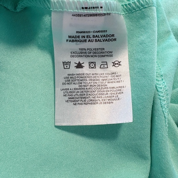 NWOT Nike Aqua Green Apparel - Picture 4 of 4